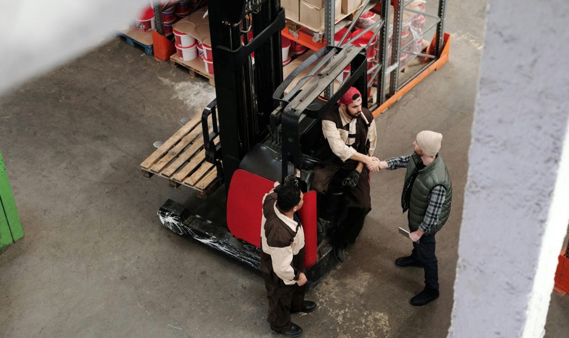 Three Man Working In A Fulfilment Centre